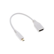 Додаткове обладнання для Мікро ПК Raspberry Pi Кабель-адаптер для Raspberry Pi Micro-HDMI to HDMI (SC0224)