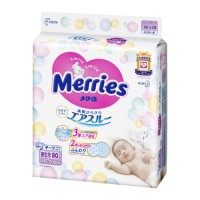 Підгузок Merries для новонароджених Merries NB 0-5 кг 90 шт (553088)