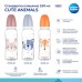 Пляшечка для годування Canpol babies Cute Animals стандартна 250 мл синя блакитн (11/841_blu)