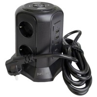 Мережевий фільтр живлення Patron SP-1663-USBTW (EXT-PN-SP-1663-USBTW)