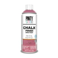 Фарба-аерозоль Pintyplus на водній основі Chalk-finish, Рожева темна, 400 мл (8429576230604)