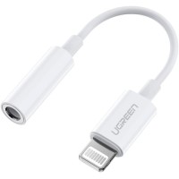 Перехідник Lightning to 3.5 mm 0.1m Headphone Jack Adapter Model US212 white UGREEN (30759)