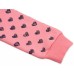 Набір дитячого одягу Breeze кофта зі штанами з сердечком із паєток (8271-104G-pink)