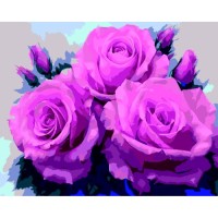 Картина по номерам ZiBi Рожеві троянди 40*50 см ART Line (ZB.64146)