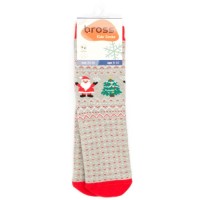 Шкарпетки дитячі Bross новорічні махрові (10436-8-10-gray)