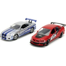Машина Jada набiр автомоделей Форсаж Міцубіcі Лансер та Ніссан Скайлайн GT-R (253202019)
