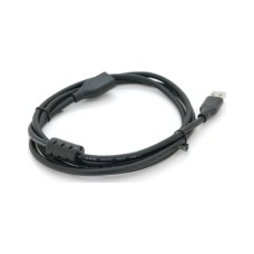 Дата кабель USB 2.0 AM/AF 1.0m black VEGGIEG (YT-AM/AF-V-U105)