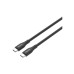 Дата кабель USB-C to USB-C 1.0m CC60SC10 60W Silicon Black Canyon (CNS-CC60SC10B)