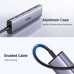 Концентратор Ugreen USB-C to 2xUSB 3.0 + 2xUSB-C CM473 gray (15395)