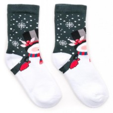 Шкарпетки BNM зі сніговиком (M1C0101-2024-3-green)
