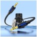 Кабель мультимедійний 3.5mm M to 3.5mm M 1.0m silicone BL20 black BOROFONE (6941991114373)