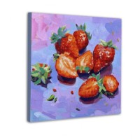Картина по номерам Santi алмазна мозаїка Стигла полуниця, 40*40см (954961)