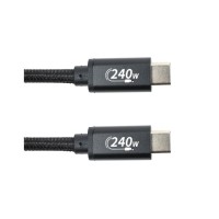 Дата кабель USB-C to USB-C 3.0m PD240W black San Guan (CA914128)