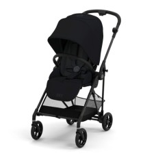 Коляска Cybex Melio Carbon Moon Black (з бампером) (522002639)