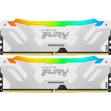 Модуль пам'яті для комп'ютера DDR5 32GB (2x16GB) 8000 MHz Renegade RGB White XMP Kingston Fury (ex.HyperX) (KF580C38RWAK2-32)