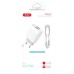 Зарядний пристрій XO 2xUSB 2.4A + cable USB to Micro 5P white (L57-M-WH)