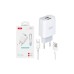 Зарядний пристрій XO 2xUSB 2.4A + cable USB to Micro 5P white (L57-M-WH)