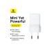 Зарядний пристрій Baseus Palm Fast Charger 1C 20W + Cable 1.0m Type-C 60W white (P10111602213-01)
