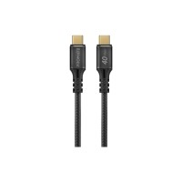 Дата кабель USB-C to USB-C 1.0m Promate (powerbolt240-1m.black)