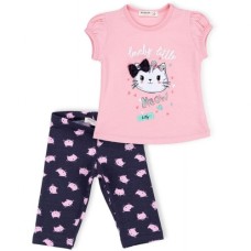 Набір дитячого одягу Breeze з котиками (7493-98G-pink)