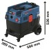 Пилосос будівельний Bosch GAS 400 A, 1200Вт, 240мБар, 40л, 14кг (0.601.9M0.020)