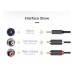 Кабель мультимедійний 3.5mm M to 2xRCA M 2.0m AV102 black Ugreen (10510)