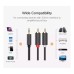 Кабель мультимедійний 3.5mm M to 2xRCA M 2.0m AV102 black Ugreen (10510)