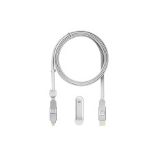 Дата кабель 6in1 inCharge XL 3.0m white Rolling Square (XLL02R)