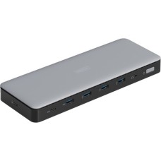 Порт-реплікатор Digitus USB-C > 3xHDMI/2xDP/4xUSB-A/USB-C/RJ54/DC/Audio (DA-70918)