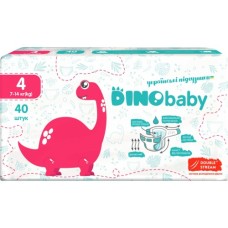 Підгузок Dino Baby Розмір 4 (7-14 кг) 40 шт (4823098410591)