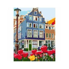 Картина по номерам Rosa Start Знаменитий Амстердам 35 х 45 см (4823098517870)