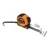 Рулетка Neo Tools Super Black, 7.5мx25мм, з фіксатором змотування, магніт (67-244)