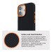 Чохол до мобільного телефона Armorstandart LikeCarbon2 SE MagCase Apple iPhone 17 Kevlar Black Orange (ARM89163)