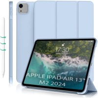 Чохол до планшета BeCover Tri Fold Soft TPU Silicone Apple iPad Air 13" M2 2024 Light Blue (711741)