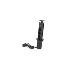 Мережевий фільтр живлення Voltronic 3 Роз, 2USB, 16А, 250V, 2м, Black (D06-FU03)
