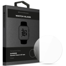 Скло захисне Armorstandart Supreme Black Icon Garmin Fenix 8 47 mm Clear (ARM84721)