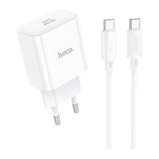 Зарядний пристрій HOCO C76A Pro Majestic USB-C PD30W + cable USB-C to USB-C White (6942007616324)