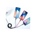 Дата кабель USB 2.0 AM to Lightning + Micro 5P + USB-C 1.2m black XO (XO-NB54-3in1)