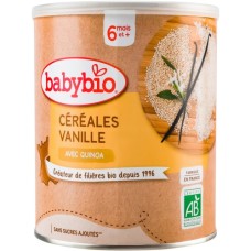Дитяча каша BabyBio Органічна злакова з кіноа та ваніллю від 6 місяців 220 г (50810)