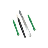 Набір інструментів Bakku BK-7280-D скальпель, шпателёк, две лопатки для разборки корпусов, Blister (BK-7280-D)