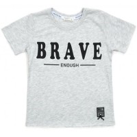 Футболка дитяча Breeze "BRAVE" (14351-134B-gray)