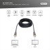 Кабель мультимедійний HDMI M to HDMI M 15m 4K AOC hybrid-fiber black Digitus (AK-330125-150-S)