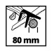 Шабельна пила Einhell GE-GS 18/150 Li Kit, 18V, 2.5Ah, пропил 100/80мм, хід 20мм, ЗП, 1.28кг (3408290K)
