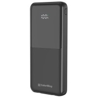 Батарея універсальна ColorWay 10 000 mAh DigiPower PD/22.5W, QC/4.0, Black (CW-PB100LP01BK)