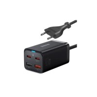 Зарядний пристрій Baseus 2xUSB-C 65W + 2xUSB GaN + cable USB-C to USB-C 100W 1.0m black (CCGP040101)