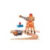 Залізниця Hape Набір для іграшкової залізниці Підйомний кран та вантажівка (E3715)