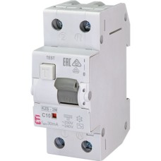 Диференціальний автоматичний вимикач ETI KZS-2M C 10/0,03 тип AC (10kA)