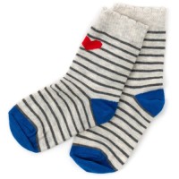 Шкарпетки дитячі Bross в полосочку (17195-3G-gray)