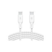 Дата кабель USB-C to USB-C 3.0m 100W white Belkin (CAB014BT3MWH)