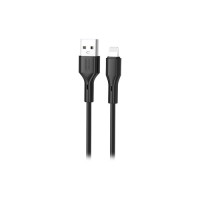 Дата кабель USB 2.0 AM to Lightning 1.0m black XO (NB230-AI.black)